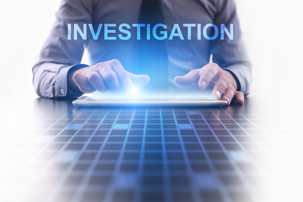 image shows abstract of private investigator